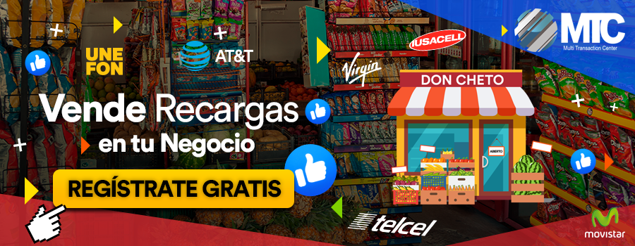 vender recargas en tu negocio