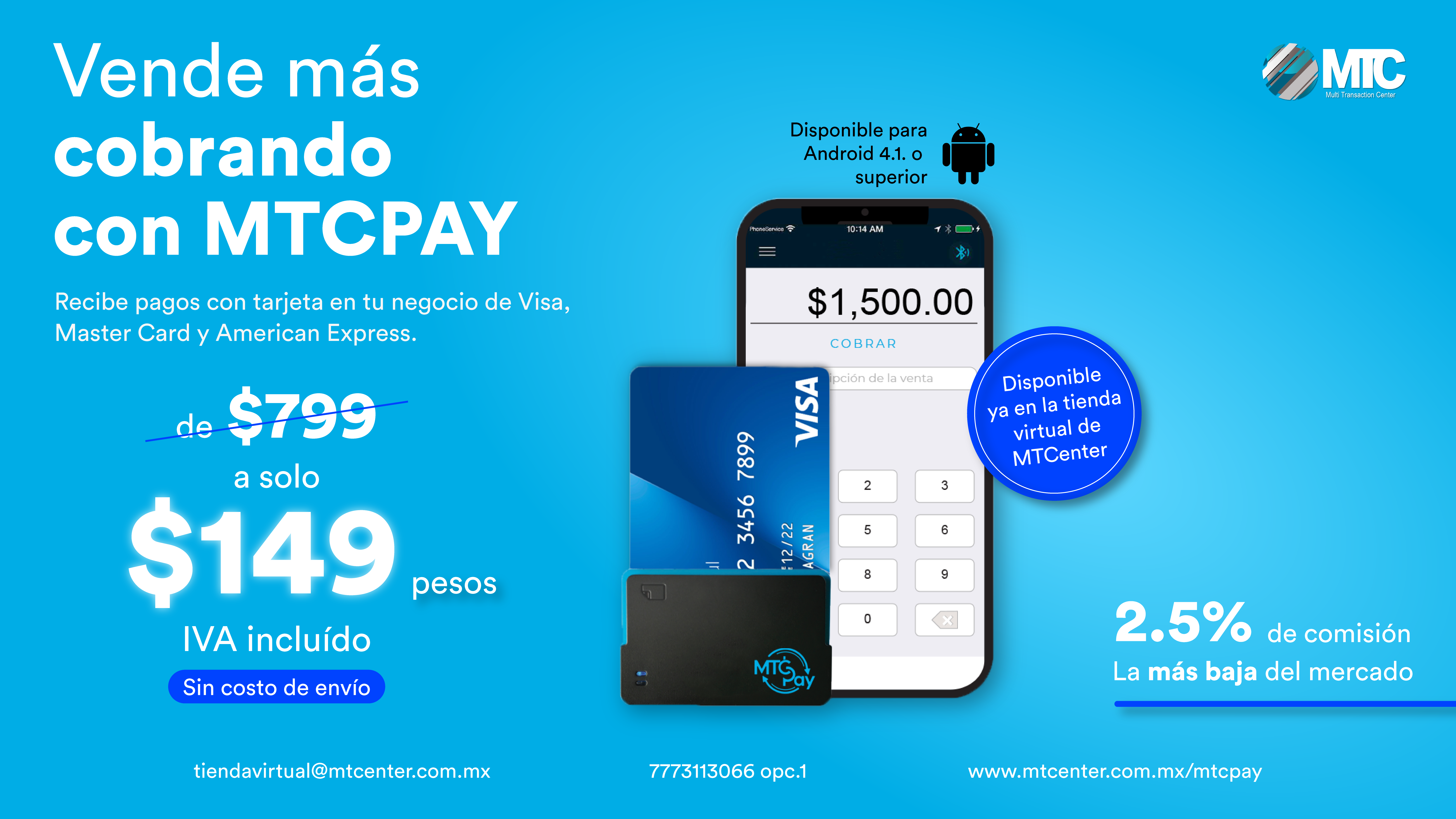 acepta pago con tarjeta